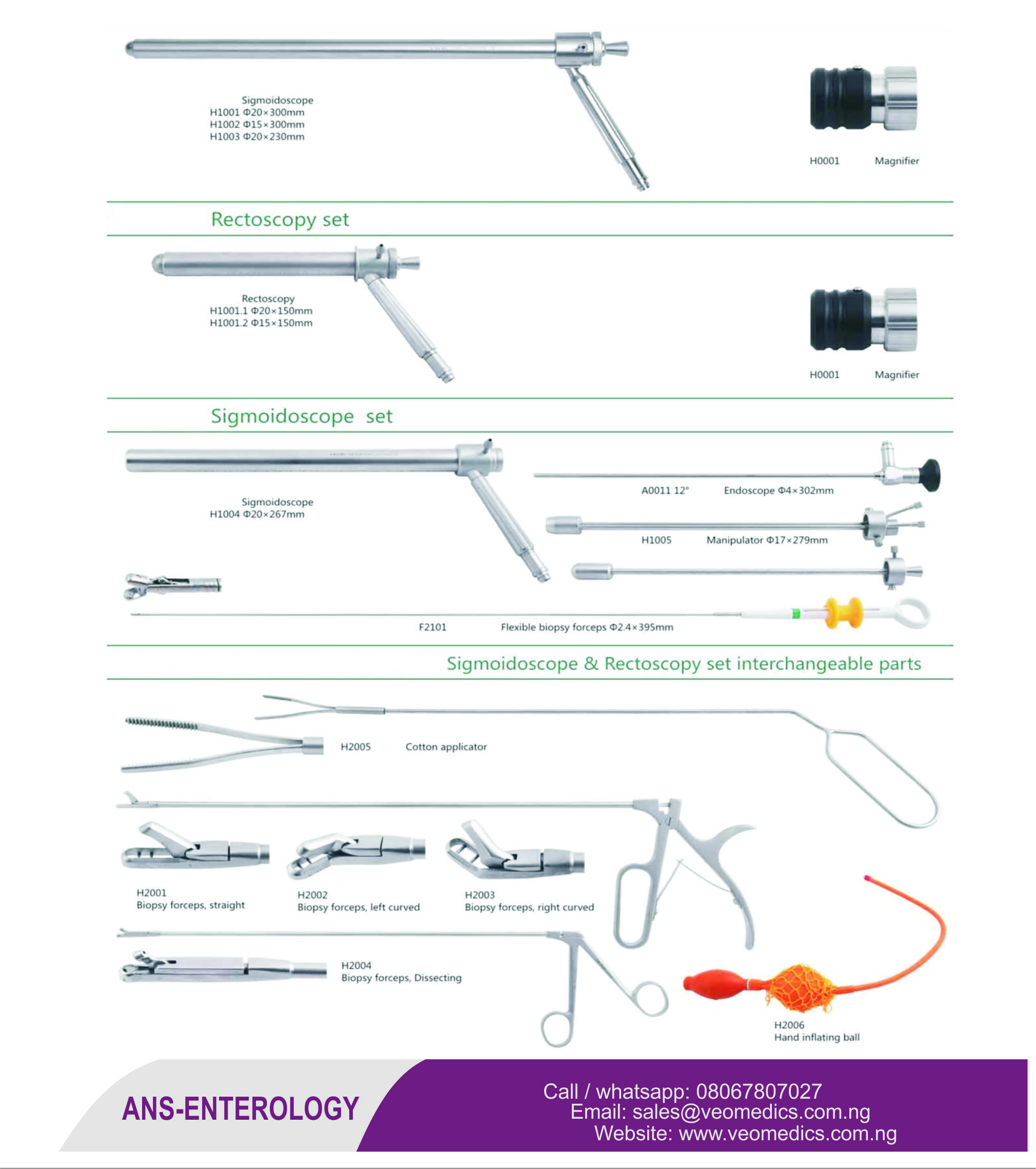 SIGMOIDOSCOPE SET